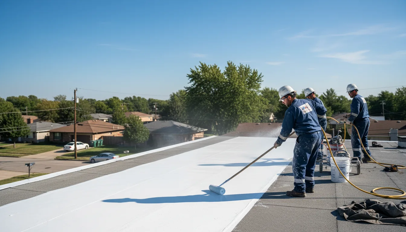 Commercial roof coating in Goetzville, MI near me